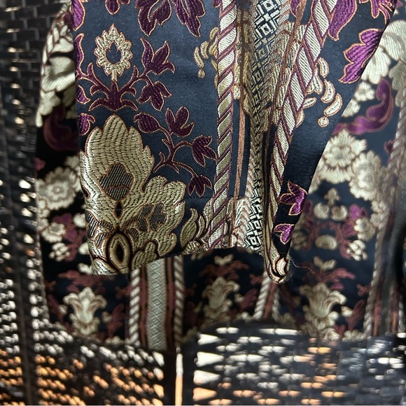 Citron Santa Monica jacket size XL long sleeved Asian inspired print oversized - Picture 5 of 6